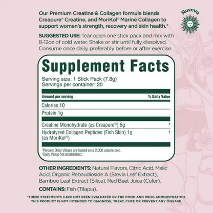 Nuveva™️ Creatine & Collagen Stick Packs